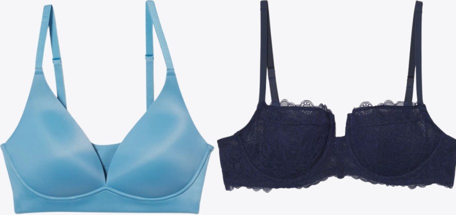 2 soma bras in different styles and colors