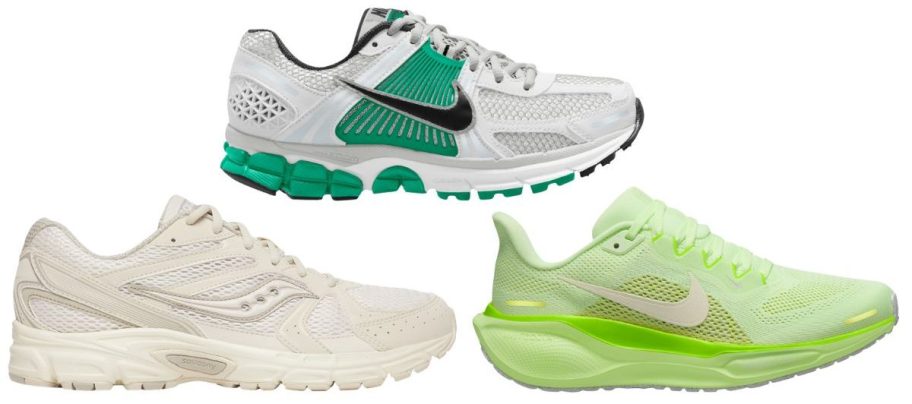 saucony and nike shoes