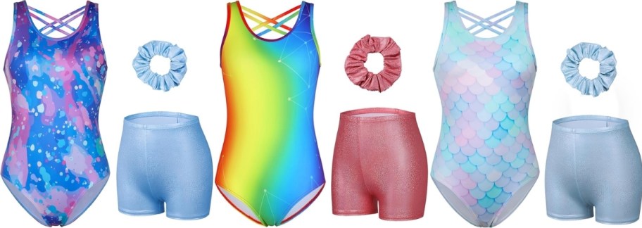 3 set of girls gymnastics/dance wear