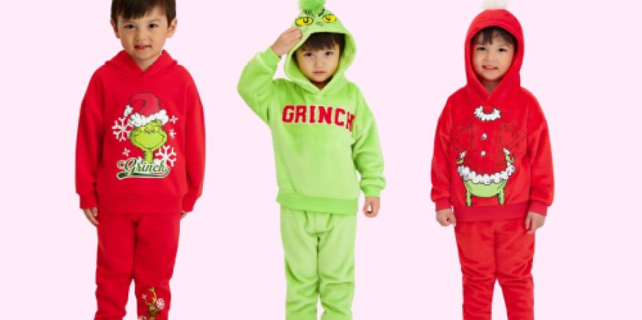 Grinch Kids Sweatshirt & Jogger Sets ONLY $7 on Walmart.com (Reg. $17) + More Grinch Clothes