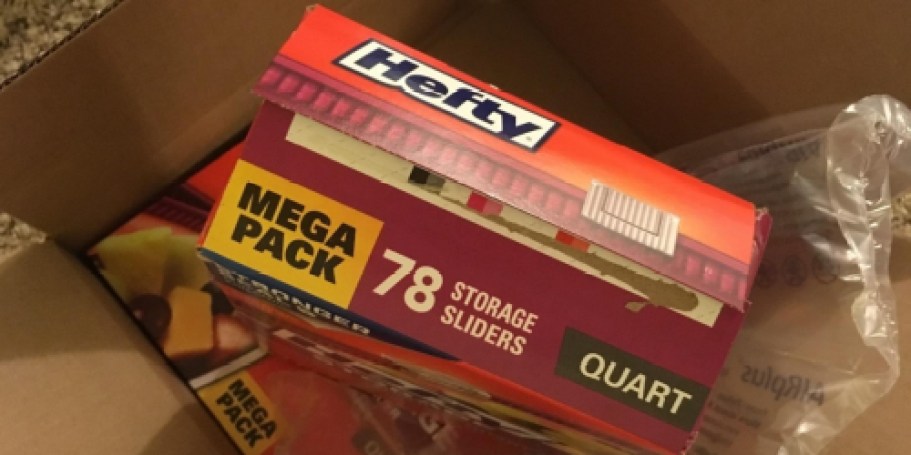 Hefty Quart Slider Bags 78-Count Just $6 Shipped on Amazon (Reg. $12)