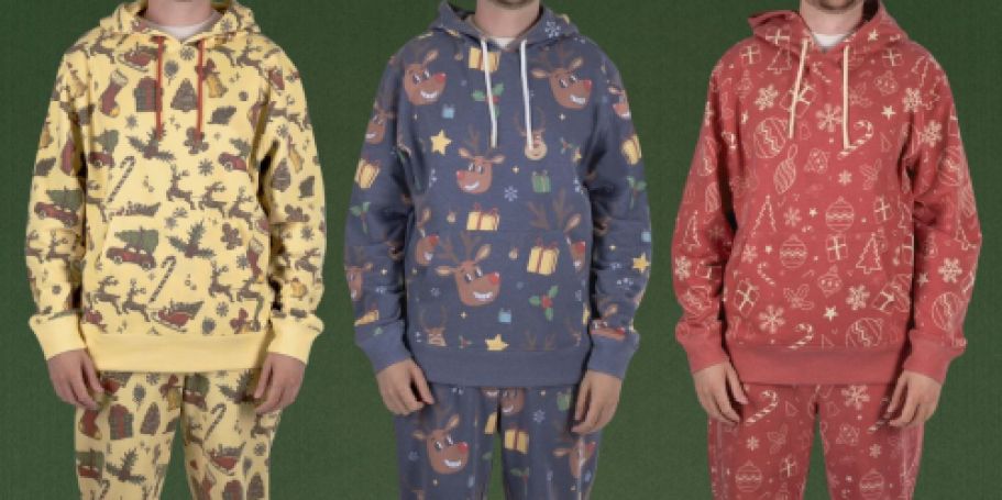 Men’s Holiday Fleece Jogger Sets Only $27.98 on SamsClub.com – Three Fun Styles!