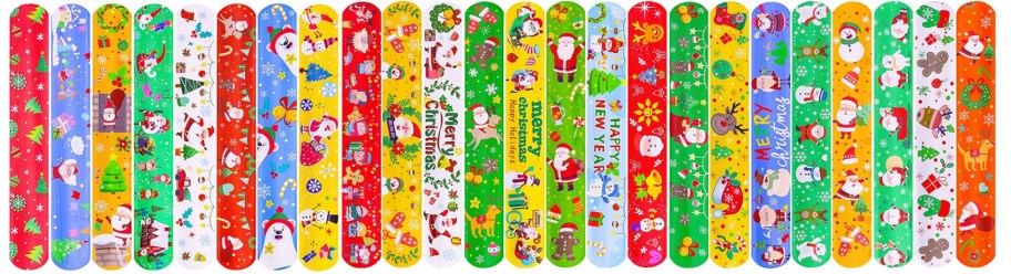 holiday slap bracelets