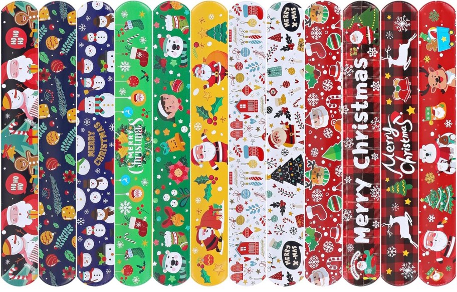 holiday slap bracelets