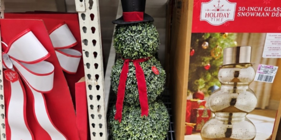 Popular Walmart Snowman Topiary is Back & Expected to Sell Out Again!