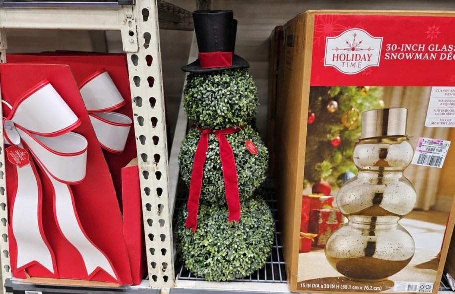Popular Walmart Snowman Topiary is Back & Expected to Sell Out Again!
