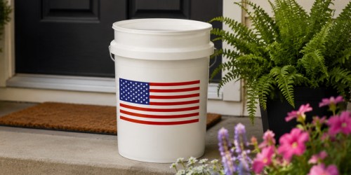Patriotic 5-Gallon Bucket Only $4.88 Delivered on HomeDepot.com