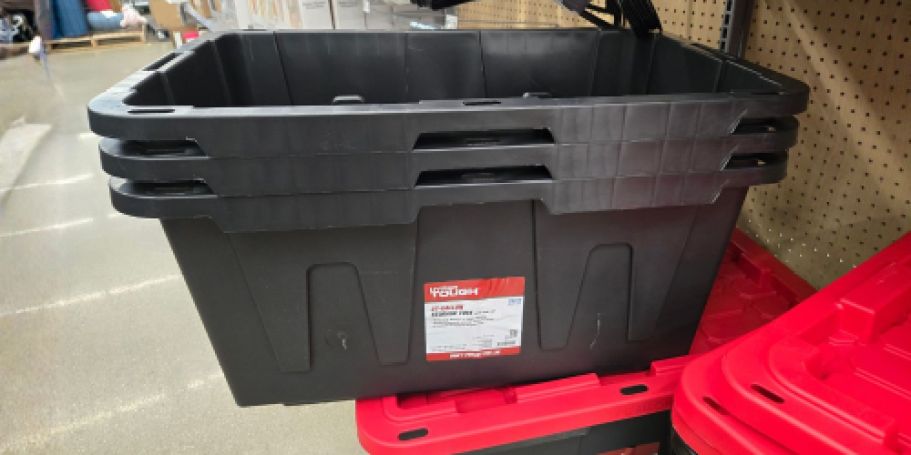FOUR Hyper Tough 27-Gallon Storage Bins w/ Lids Only $32 on Walmart.com (Just $8 Each)