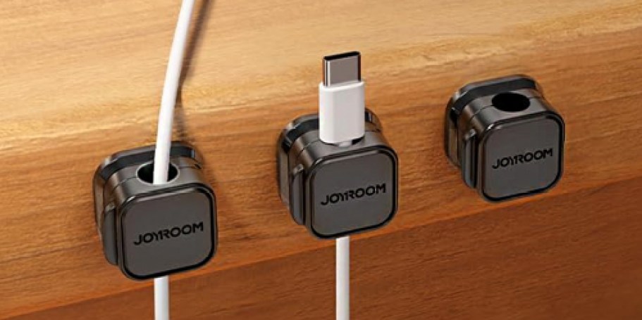 Magnetic Cable Clips 6-Pack Just $5 on Amazon | Holds Cables Within Reach!