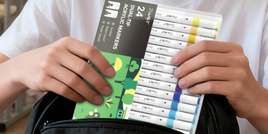 Dual Tipped Acrylic Paint Markers 24-Count Just $6.99 Shipped on Amazon