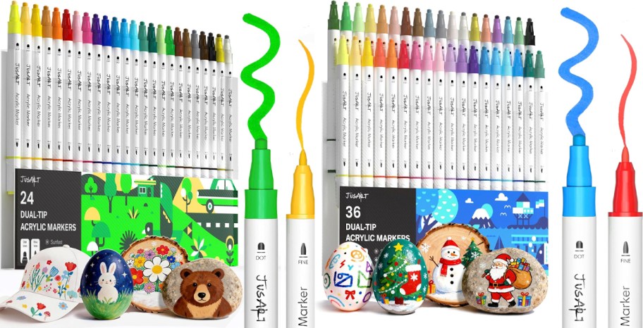 24 and 36 count marker sets 