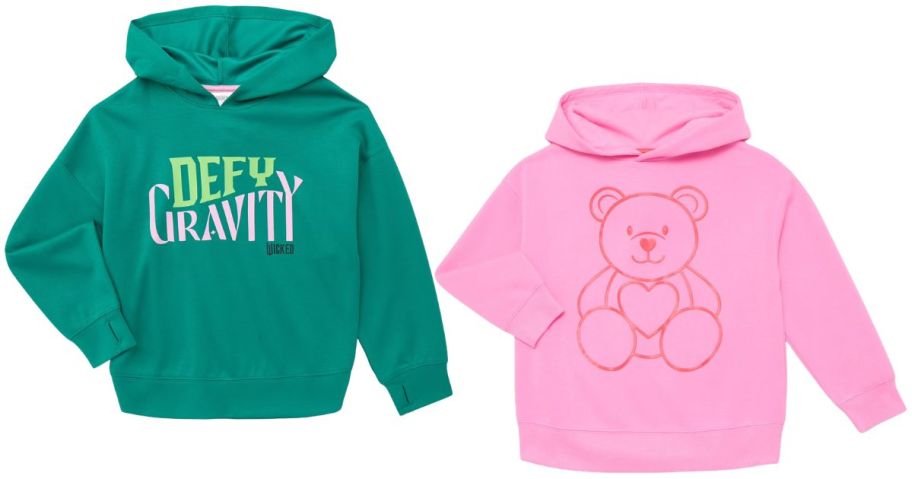 a wicked and teddy bear kids hoodie