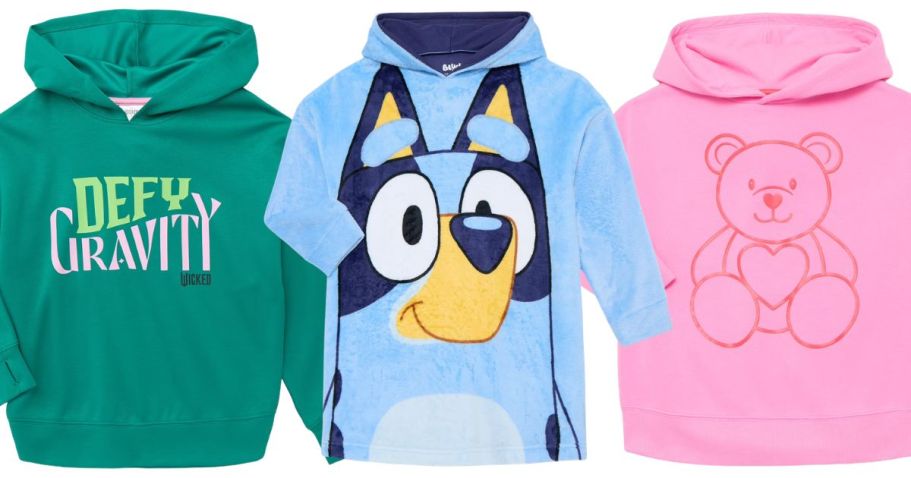 Up to 50% Off Walmart Kids Character Hoodies | Bluey, Wicked, & More