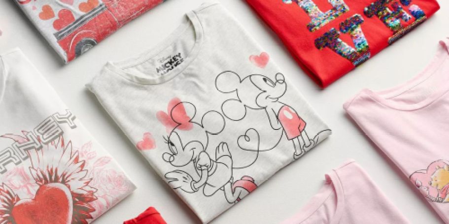 Cute Women’s Valentine’s Day Graphic Tees from $9 on Kohls.com