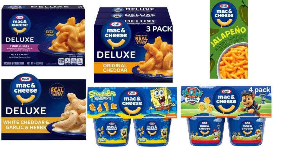 kraft mac & cheese boxes