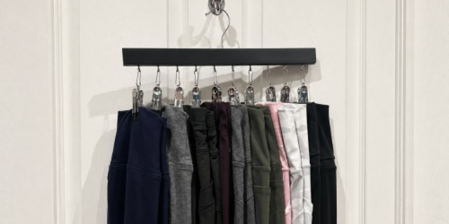 Under $10 Leggings Organizer on Amazon (Holds 20 Pairs!)