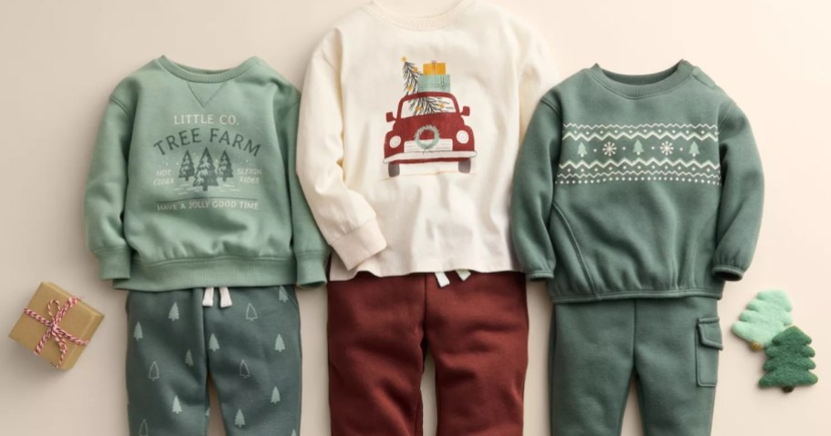 3 kids Christmas outfits