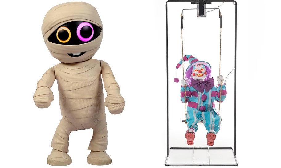 mummy and clown swing animatronic 