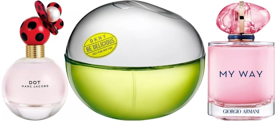 3 bottles of womens perfume