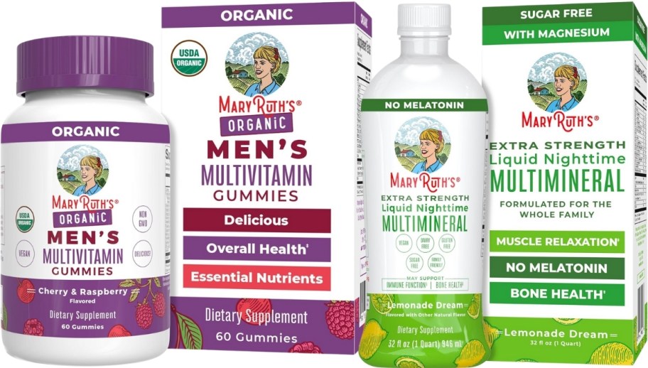 mens gummies and nightime multimineral