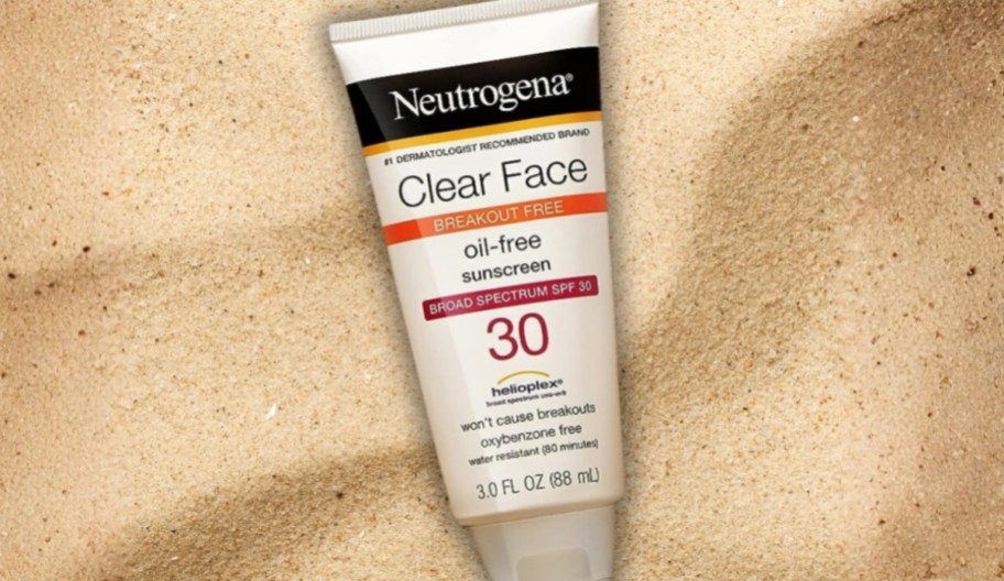 a tube of sunscreen
