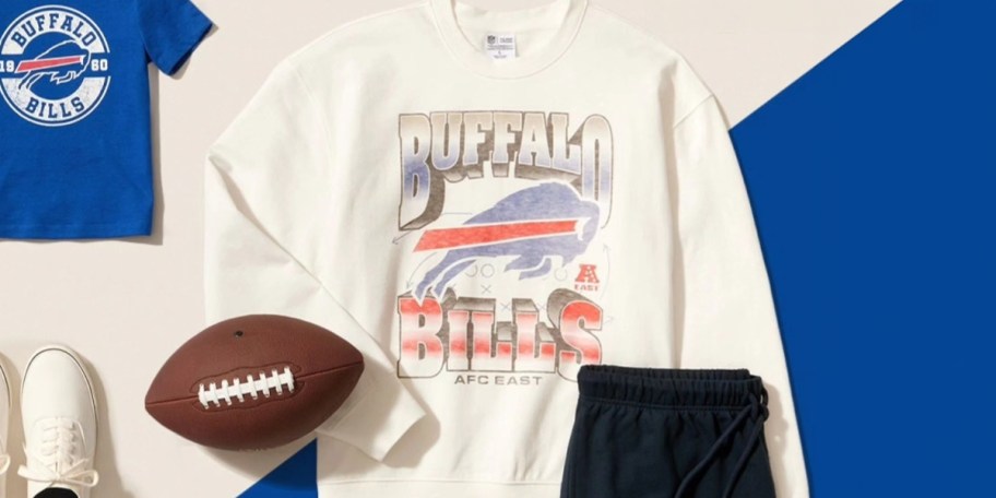 buffalo bills hoodie with football