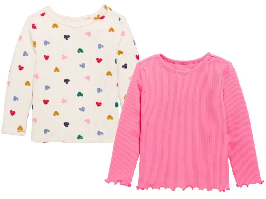 two toddler girl old navy tees