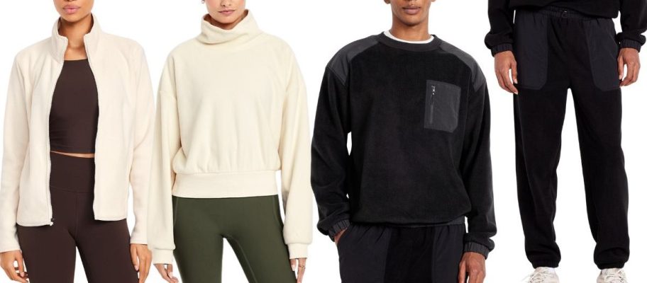 Three old navy fleece items 