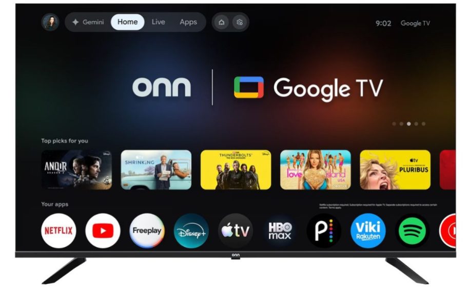 onn smart google tv