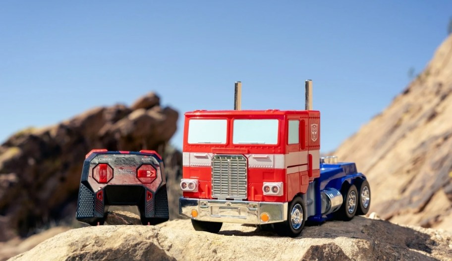 optimus prime rc truck with remote