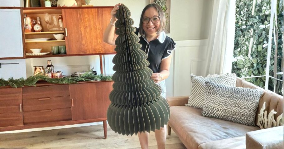 HOT! Walmart Paper Christmas Trees Starting UNDER $11