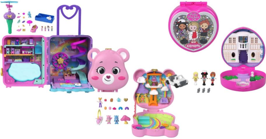 three polly pocket sets