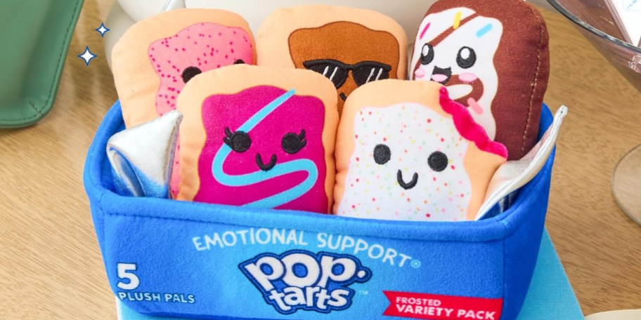 pop tarts plush box with 5 pop tart plushes