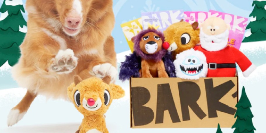 FREE Double Upgrade on BarkBox’s Rudolph Box – 4 Toys AND 4 Treats for the Price of 2!