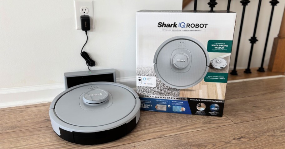 shark robot vac and box