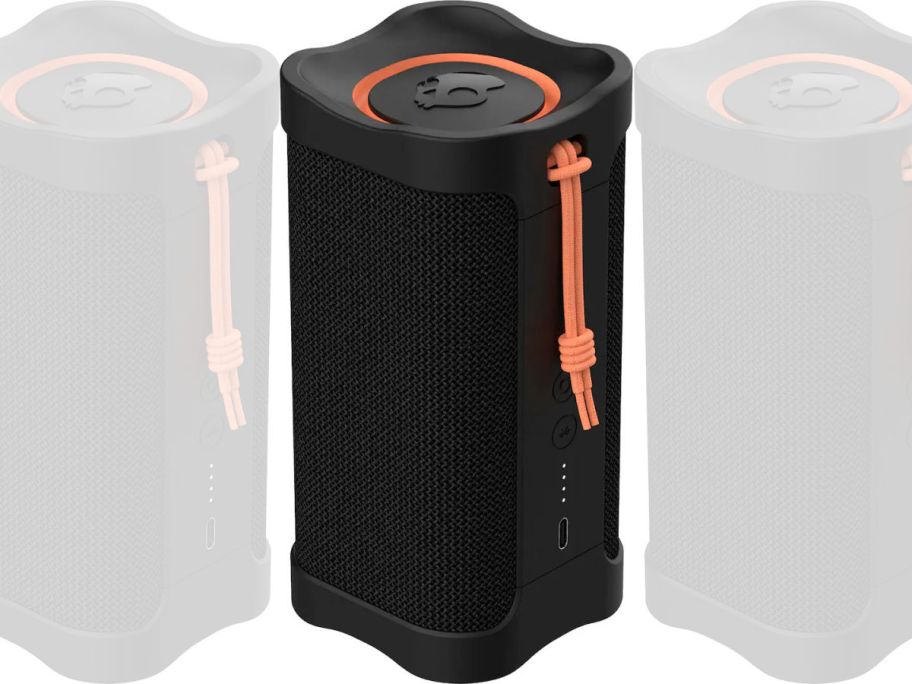 black wireless speaker