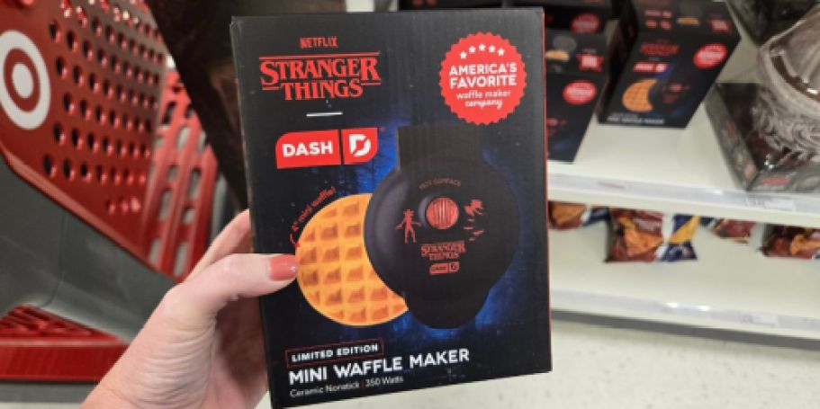 Stranger Things Dash Mini Waffle Maker Just $9.99 on Target.com + More Merch!