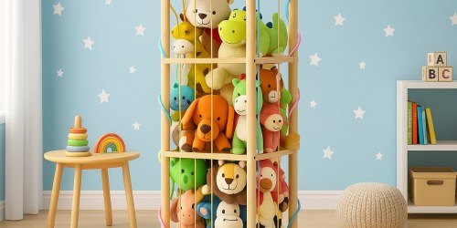 Stuffed Animal Wood Toy Storage Organizer Just $24.69 Shipped w/ Amazon Prime (Reg. $60)