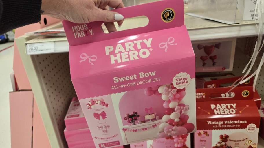 balloon decor kit bow themed