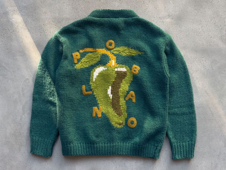 taco bell green poblano sweater