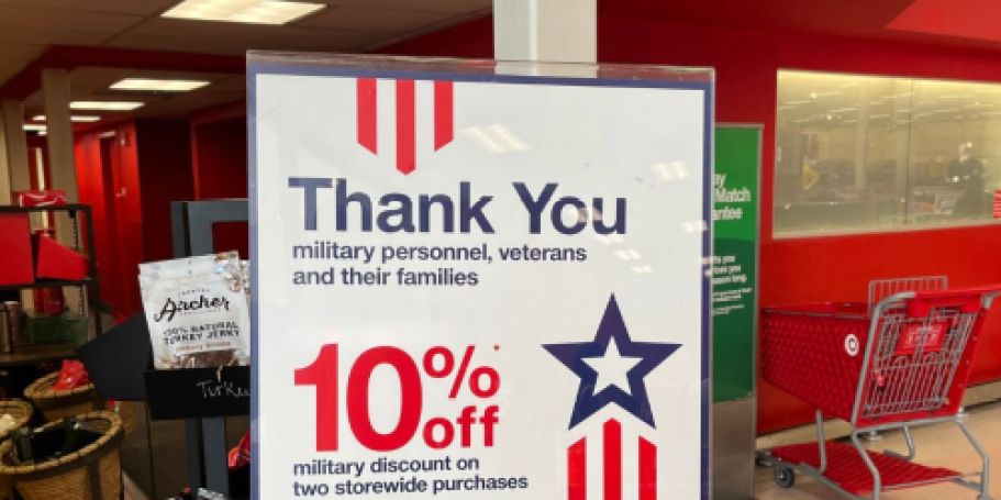Last Day For Military to Get 10% Off TWO Target Purchases