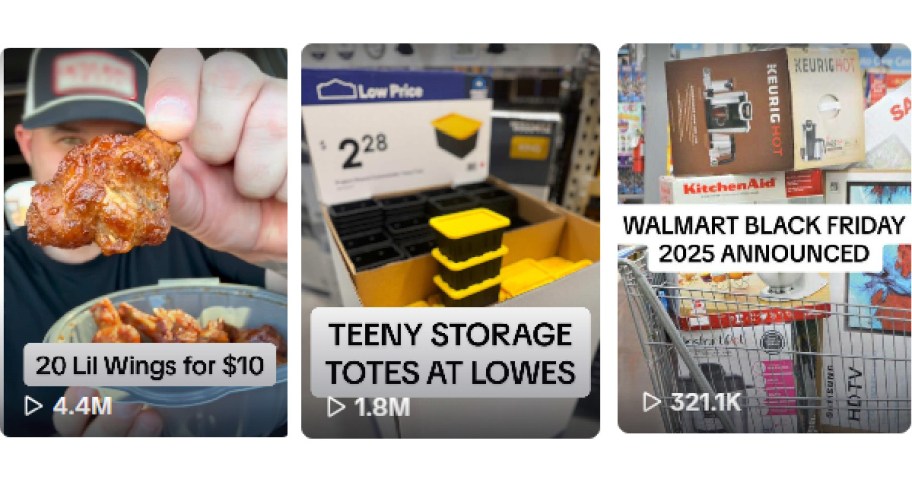 screenshots of tiktok posts