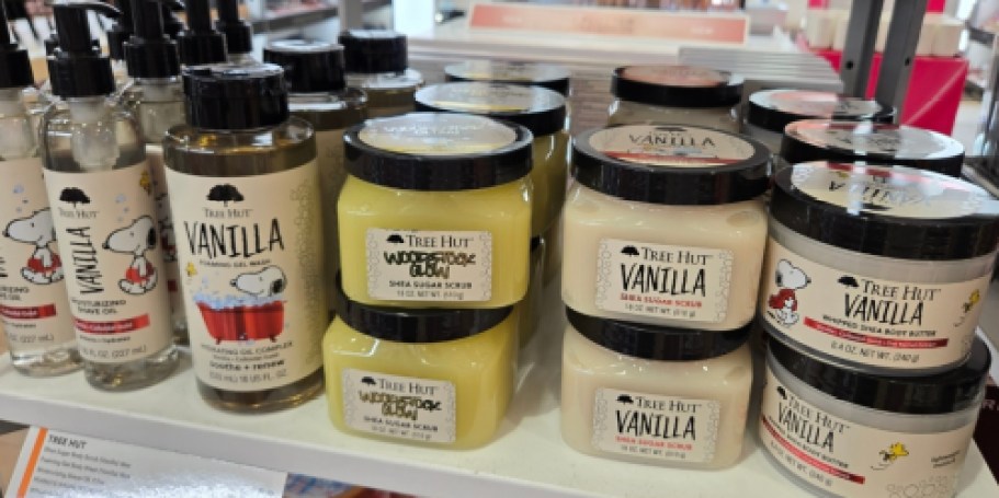 New Tree Hut x Peanuts Collab at Ulta | Scoop Up Scrubs, Shave Oil & More