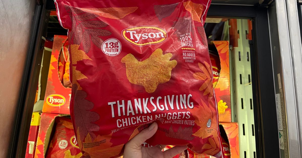 Tyson Turkey-Shaped Thanksgiving Chicken Nuggets Only $9.97 at Sam's ...