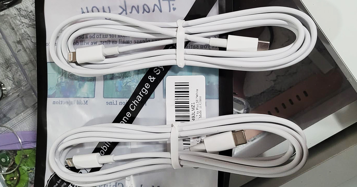 iPhone USB-C to Lightning Charging Cables 2-Pack Only $3 on Amazon