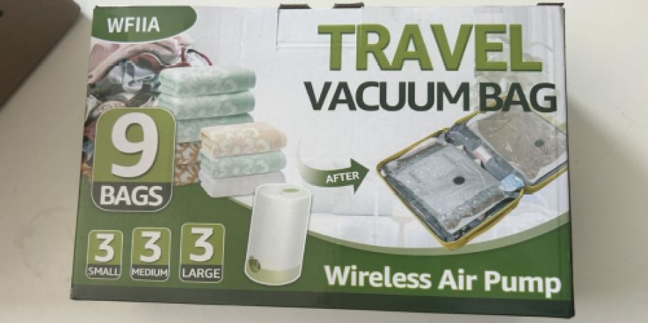 NINE Vacuum Storage Bags & Pump Only $13.99 on Amazon (Reg. $32)
