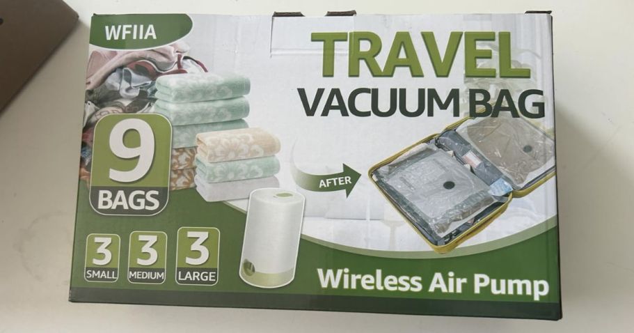 NINE Vacuum Storage Bags & Pump Only $13.99 on Amazon (Reg. $32)