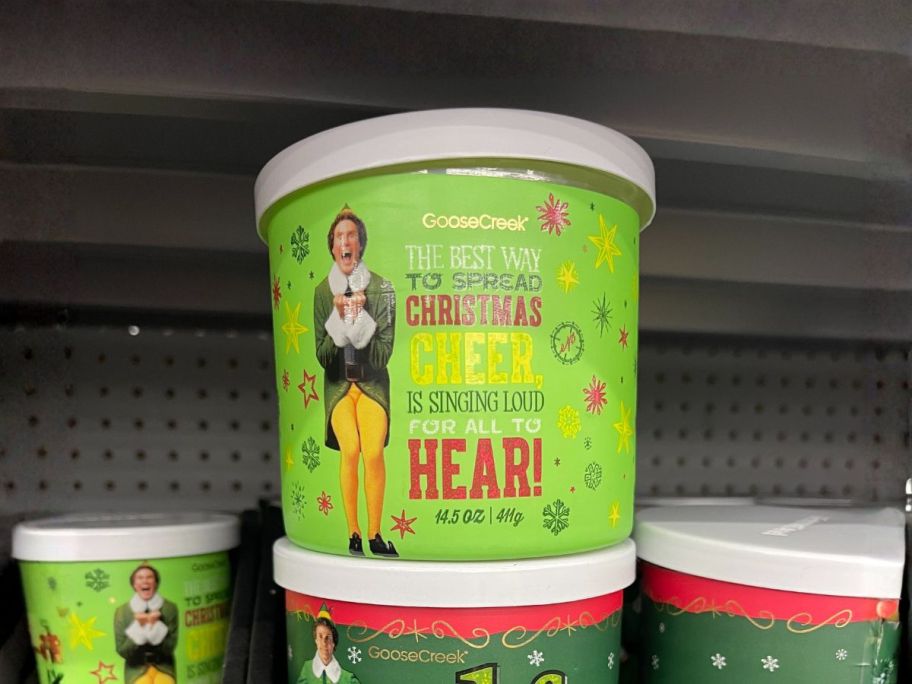 Goose Creek Buddy The Elf Christmas Cheer 3-Wick Jar Candle in store