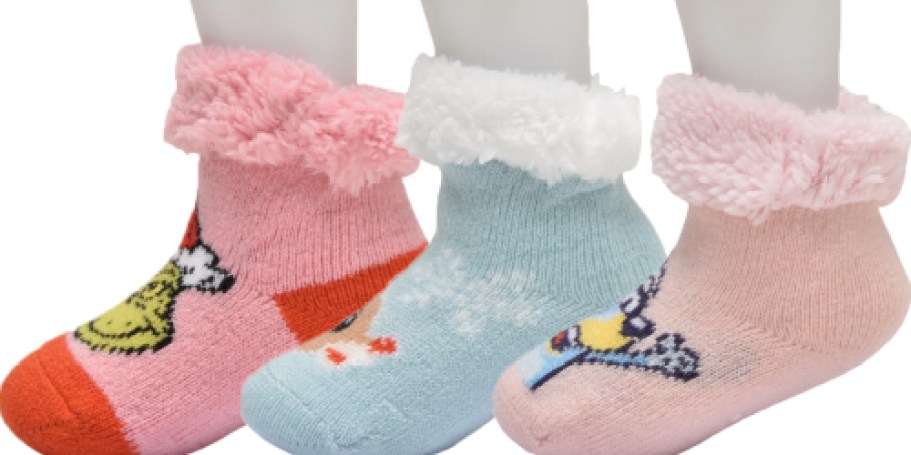 Toddler Christmas Character Fleece Lined Socks Just 99¢ on Walmart.com (Reg. $7)