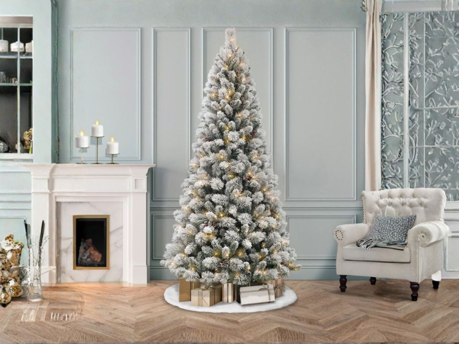 Holiday Time 7.5′ Pre-Lit Christmas Tree Only $45 Shipped on Walmart.com (Reg. $109)